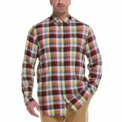 Original Penguin Big & Tall EcoVeroâ„¢ Woven Plaid Stretch Shirt