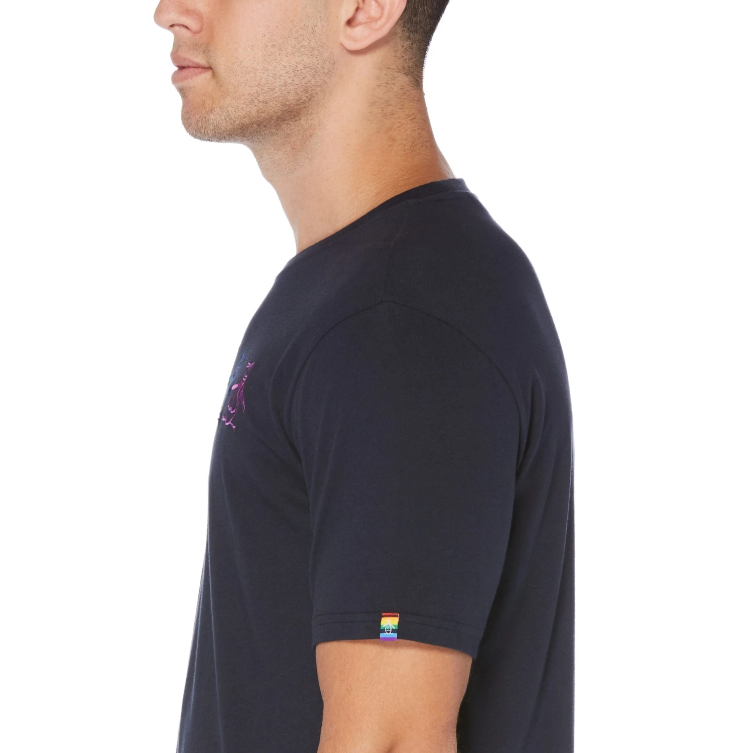 Original Penguin Big & Tall Pride Rainbow Pete Tee - Image 3