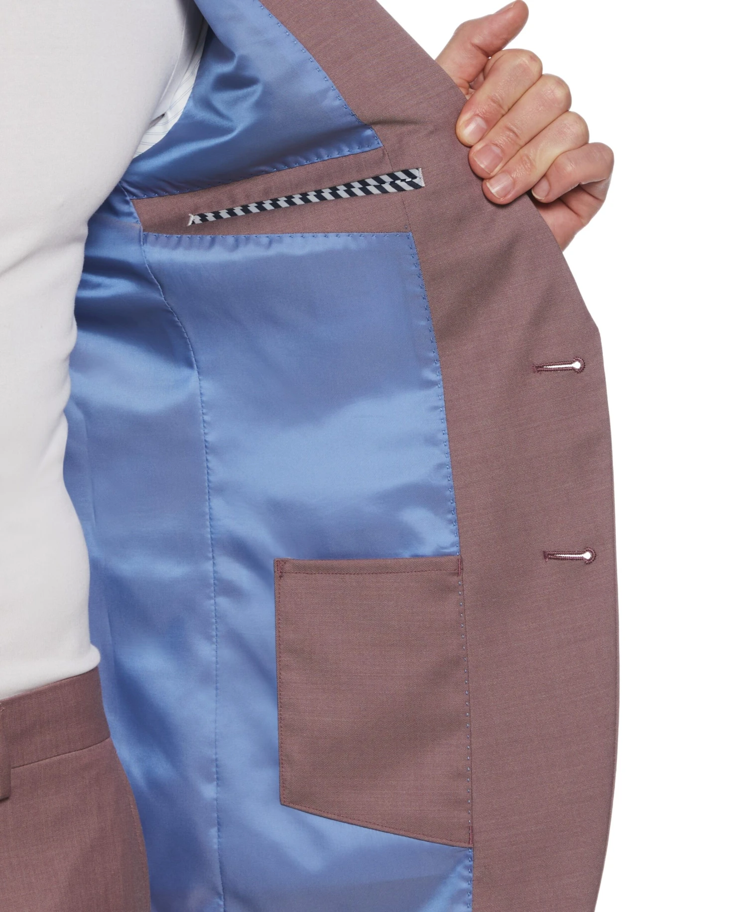 Original Penguin Dusty Rose Wool Blend Two Piece Suit - Image 5