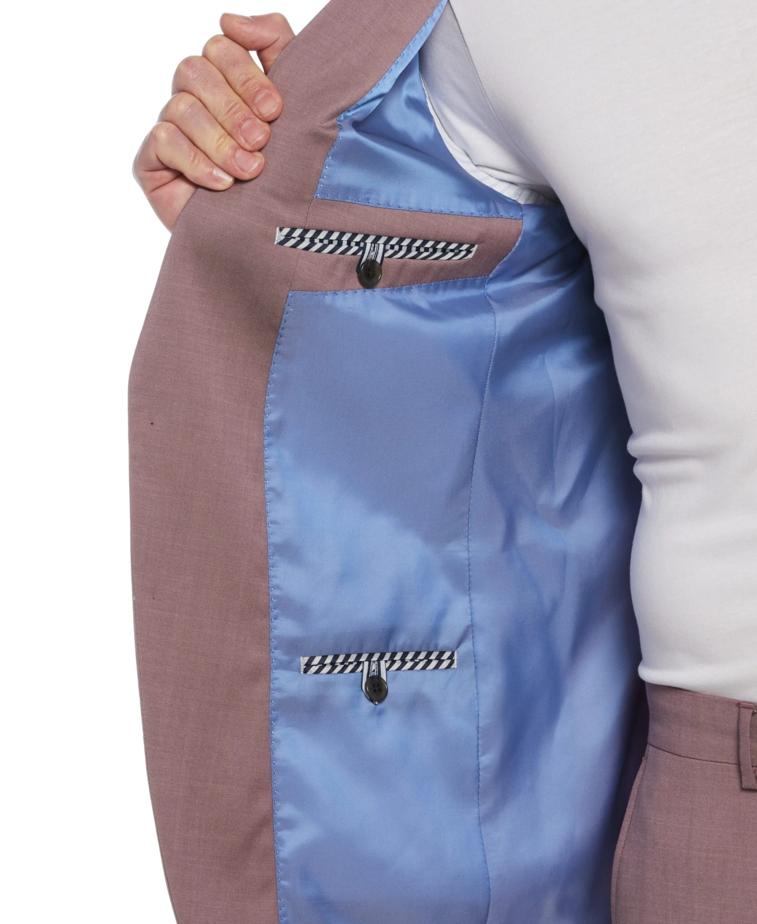 Original Penguin Dusty Rose Wool Blend Two Piece Suit - Image 6