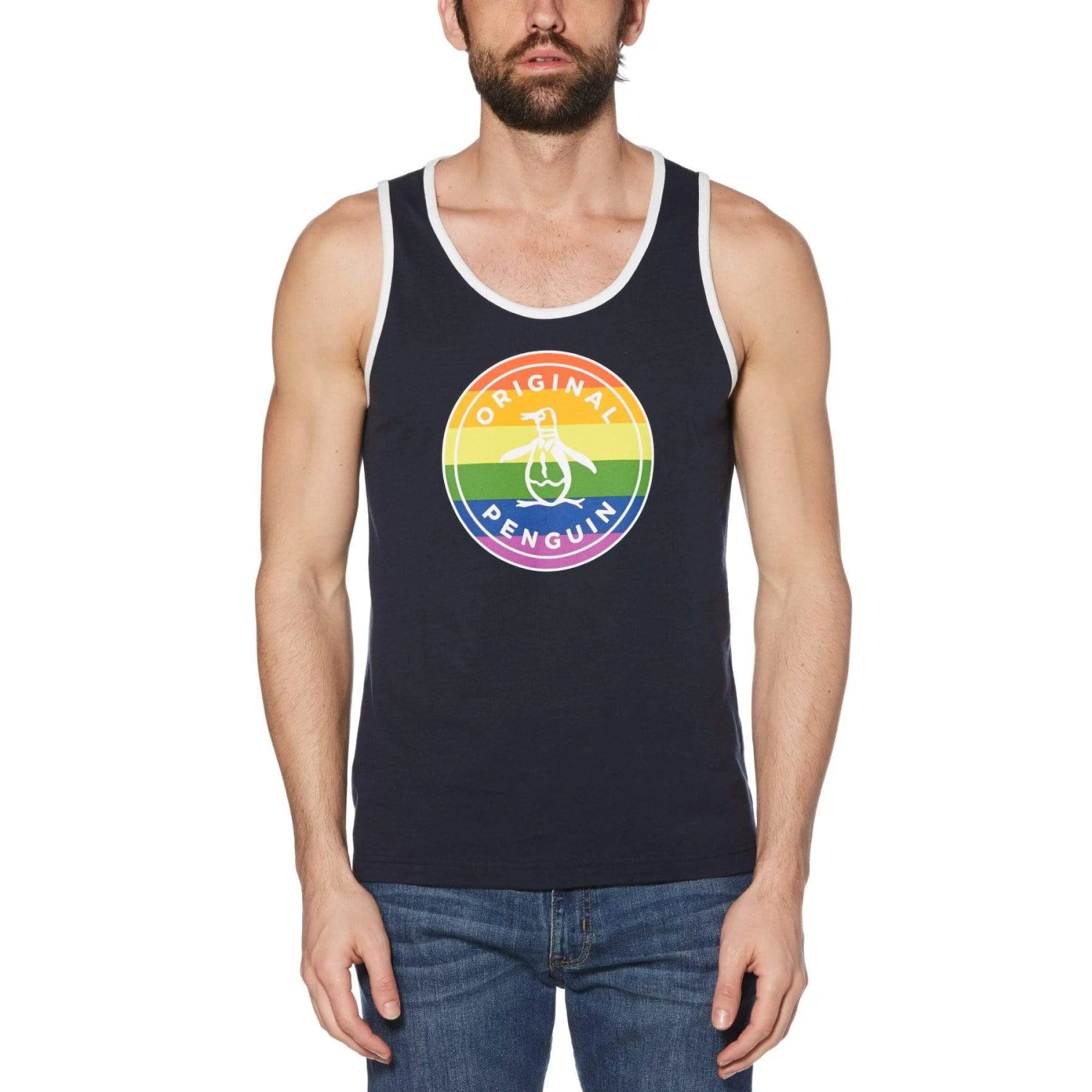 Original Penguin Pride Stamp Logo Tank