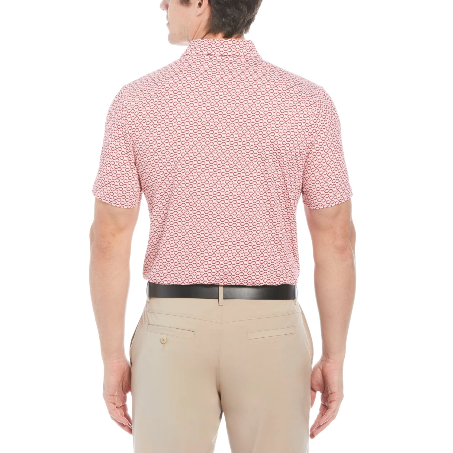 Original Penguin Short Sleeve All-Over Heritage Geo Print Polo - Image 2